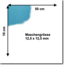 Drahtgitter mit 12,5 mm Masche, 10 x 50 cm