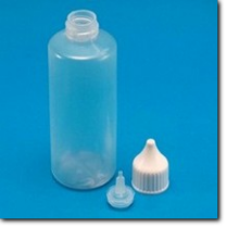 80 ml Kunststoff Flasche mit Dosierspitze und Schraubverschluss.